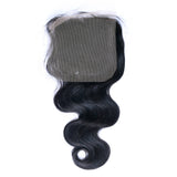 18" Lace Base Top Closure Bodywave Virgin Remy Hair