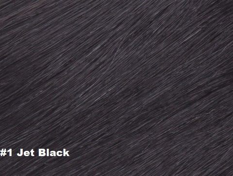 Jet black straight yaki hair texture human hair