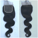 12"-22" Top Closure Bodywave Free Parting Premium Virgin Hair (4*4 Transparent or HD)