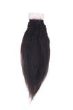 14"-16" Top Closure Yaki/Kinky Straight Blowout Premium Virgin Remy Hair