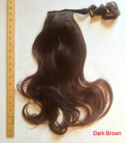 dark ponytail clip in
