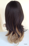 Ombre wig with bang cheap layered synthetic