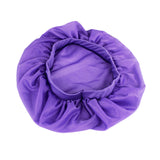 Purple hair bonnet