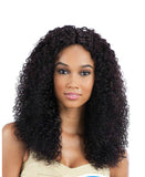 kinky curly wig dark brown natural look mid length